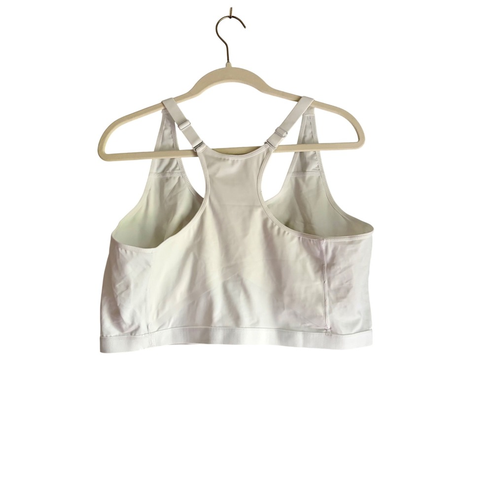 Ruby Ribbon Sport Cami White Wireless Racerback Bra Style 1802 Womens Size 48 - Picture 2 of 3